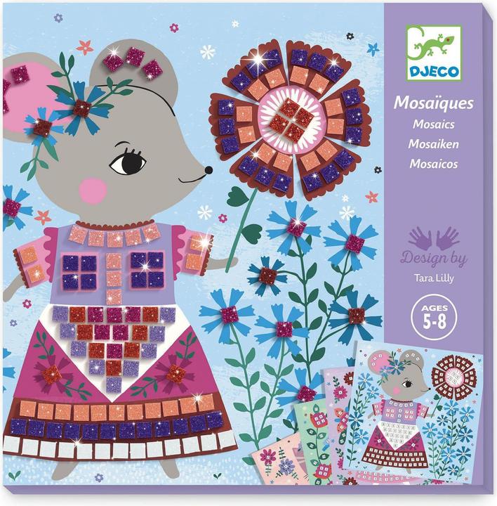 Actual product image Djeco Mosaic cute animals