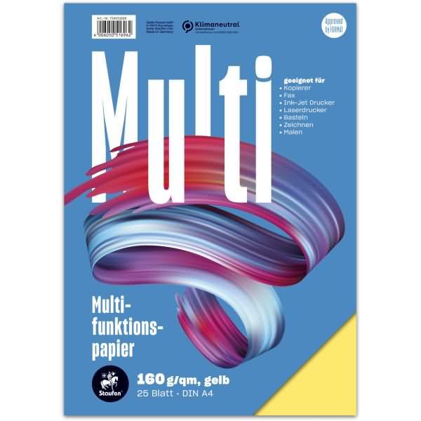 Actual product image Staufen Multifunctional paper 7X PLUS (160 g/m², 25 x, A4)