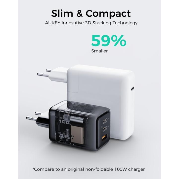 Immagine prodotto Aukey Comet Mix - Bundle (100 W, 3 porte)