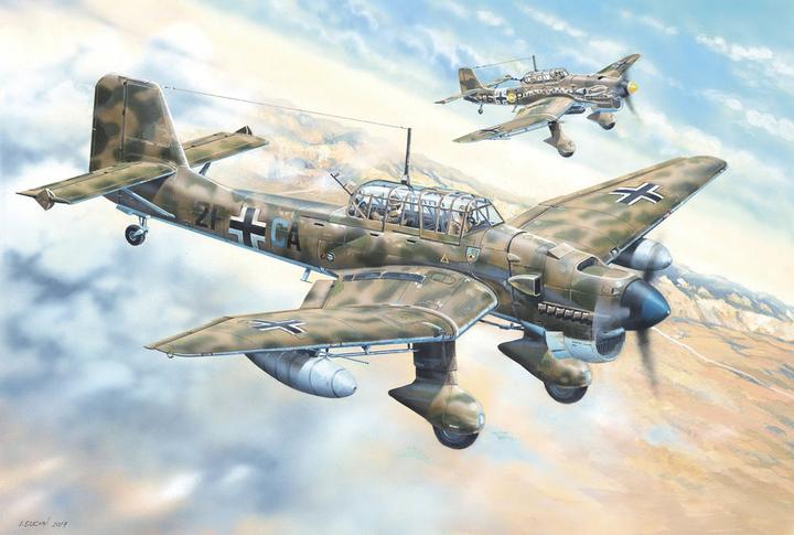 Actual product image Trumpeter Junkers Ju-87R Stuka