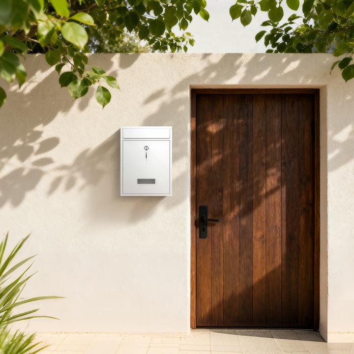 Actual product image Wiltec Design Mailbox V10 Letterbox Postbox Pillar Letter Mail Post Box
