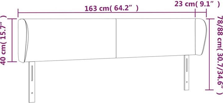 Actual product image vidaXL Cassandra (163 x 23 x 88 cm)