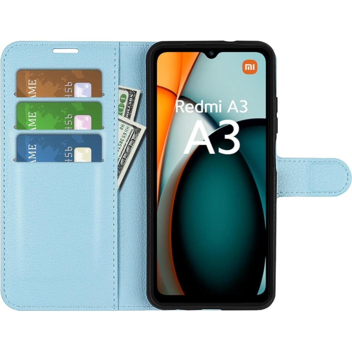 Thumbnail - Screenguard Xiaomi Redmi A3 Leather Guard Lederhülle (Xiaomi Redmi A3), Smartphone Hülle, Blau