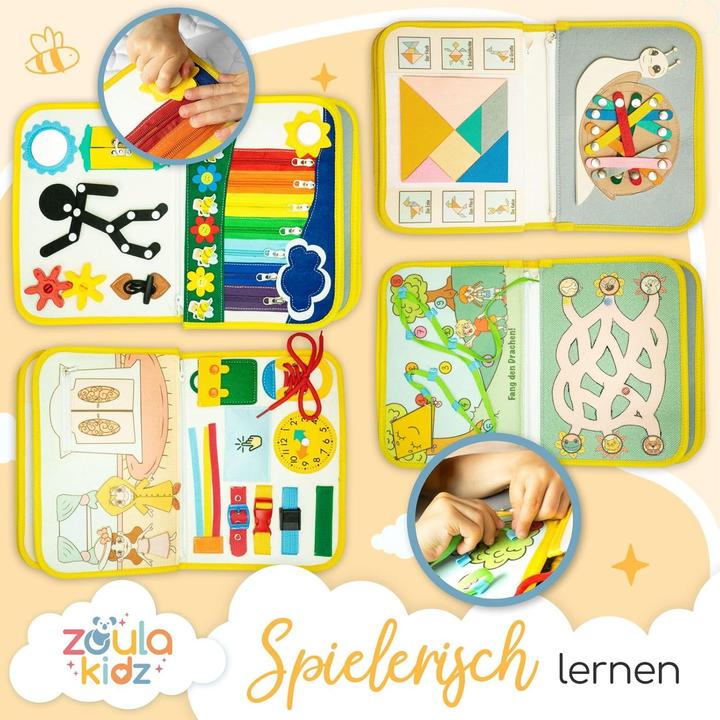 Produktbild Zoula kidz Busy Board Activity Buch für Kleinkinder
