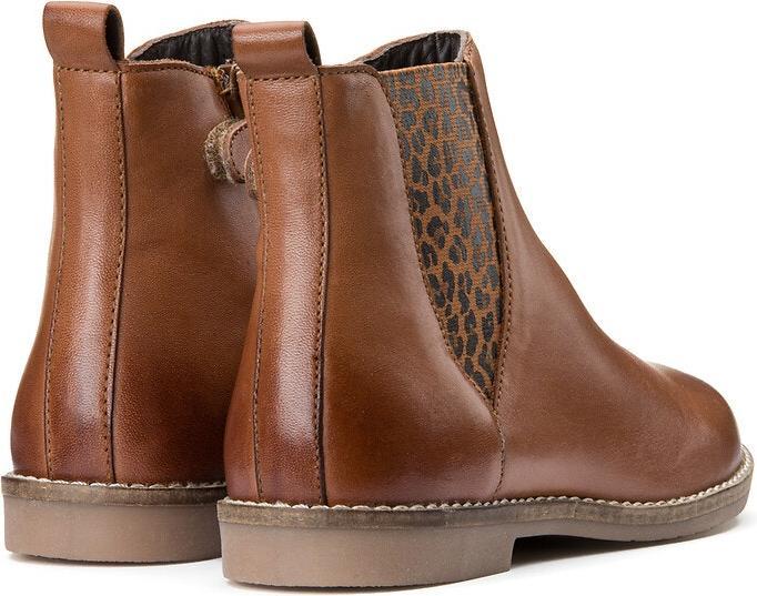 Actual product image La Redoute Collections Leopard print leather Chelsea boots (26)