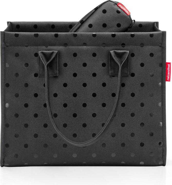 Actual product image reisenthel daily shopper glossy dots black Set2