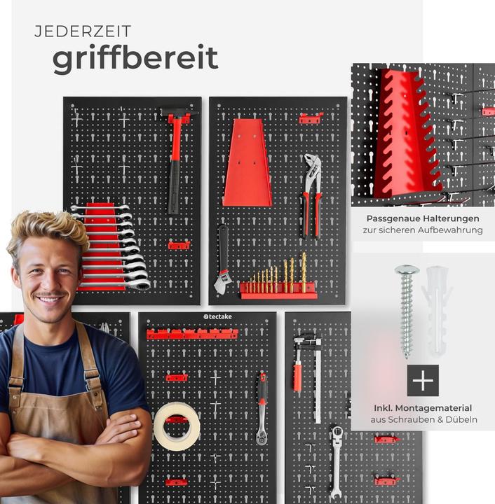 Image du produit tectake Werkzeuglochwand