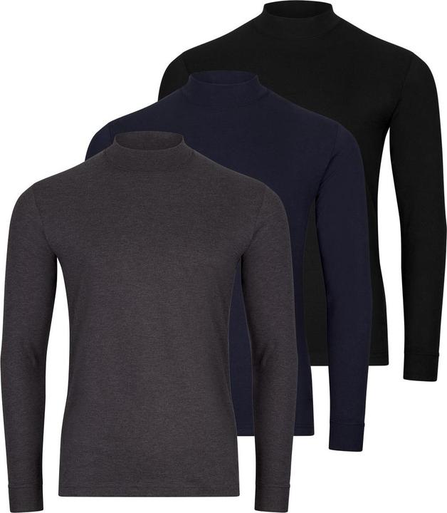 Produktbild Ragman 3er Pack Basic Langarmshirt (3XL)