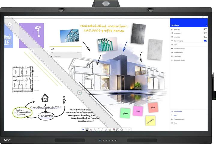 NEC MultiSync WD551, 139,7 cm (55"), IPS, 3840 x 2160 Pixel, 400 cd/m², 4K Ultra HD, Direct-LED (3840 x 2160 pixel, 55")