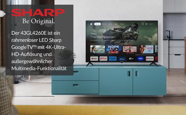 Actual product image Sharp 43GL4260E (43", LCD, 4K, 2023)