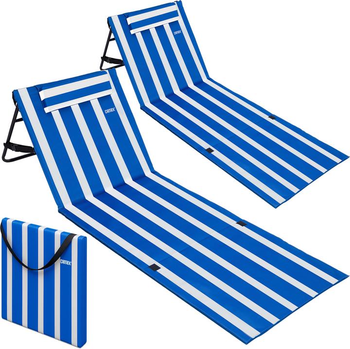 Detex Set di 2 tappetini da spiaggia (158 cm)