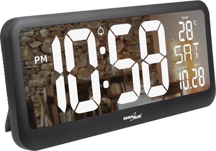 Actual product image Greenblue LCD wall clock with temperature sensor