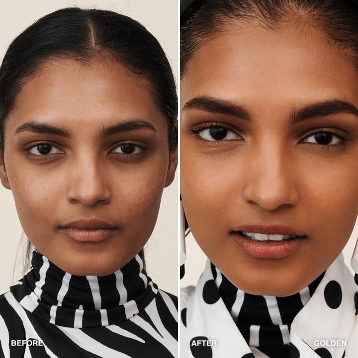 Actual product image Bobbi Brown Skin Long Wear Powder Foundation Sun Protection Factor 20 Golden (W-074 Golden)