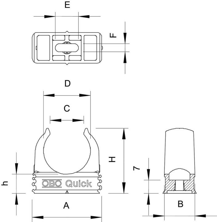 Produktbild OBO Bettermann Quick-Klemmschelle