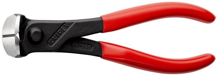 Produktbild Knipex Vornschneider DIN ISO 5748 L.160mm mit Facette schwarz atram. Kopf pol. Griff Ku.überz. f. harten... (225 mm)