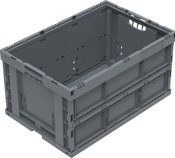 kaiserkraft Scatola pieghevole in materiale rigenerato, senza coperchio, capacità 61 l.