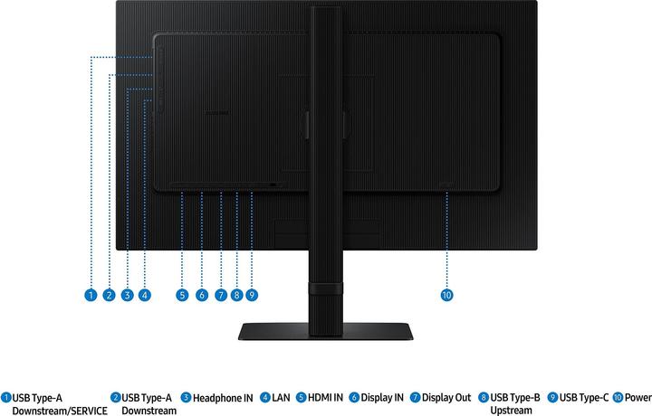 Actual product image Samsung ViewFinity S6 - S60UD (2560 x 1440 pixels, 24")