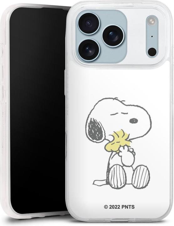Actual product image DeinDesign Slim Case für Apple iPhone 17 Pro Silikon Hülle Ultra Dünn Handyhülle Peanuts Liebe Snoopy (Apple iPhone 17 Pro)