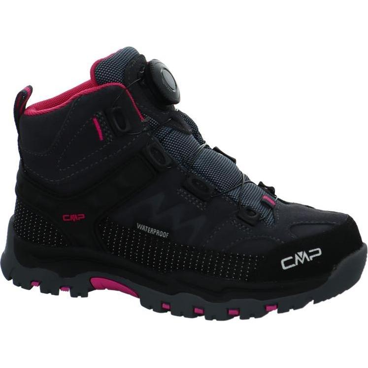 CMP Campagnolo, Unisex, Wanderschuhe, Kid's Kiruna Mid Fitgo Trekking Shoes WP (36), Schwarz