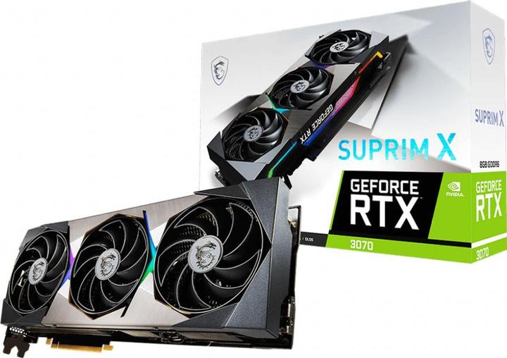Actual product image MSI GeForce RTX 3070 SUPRIM X 8G LHR (8 GB)