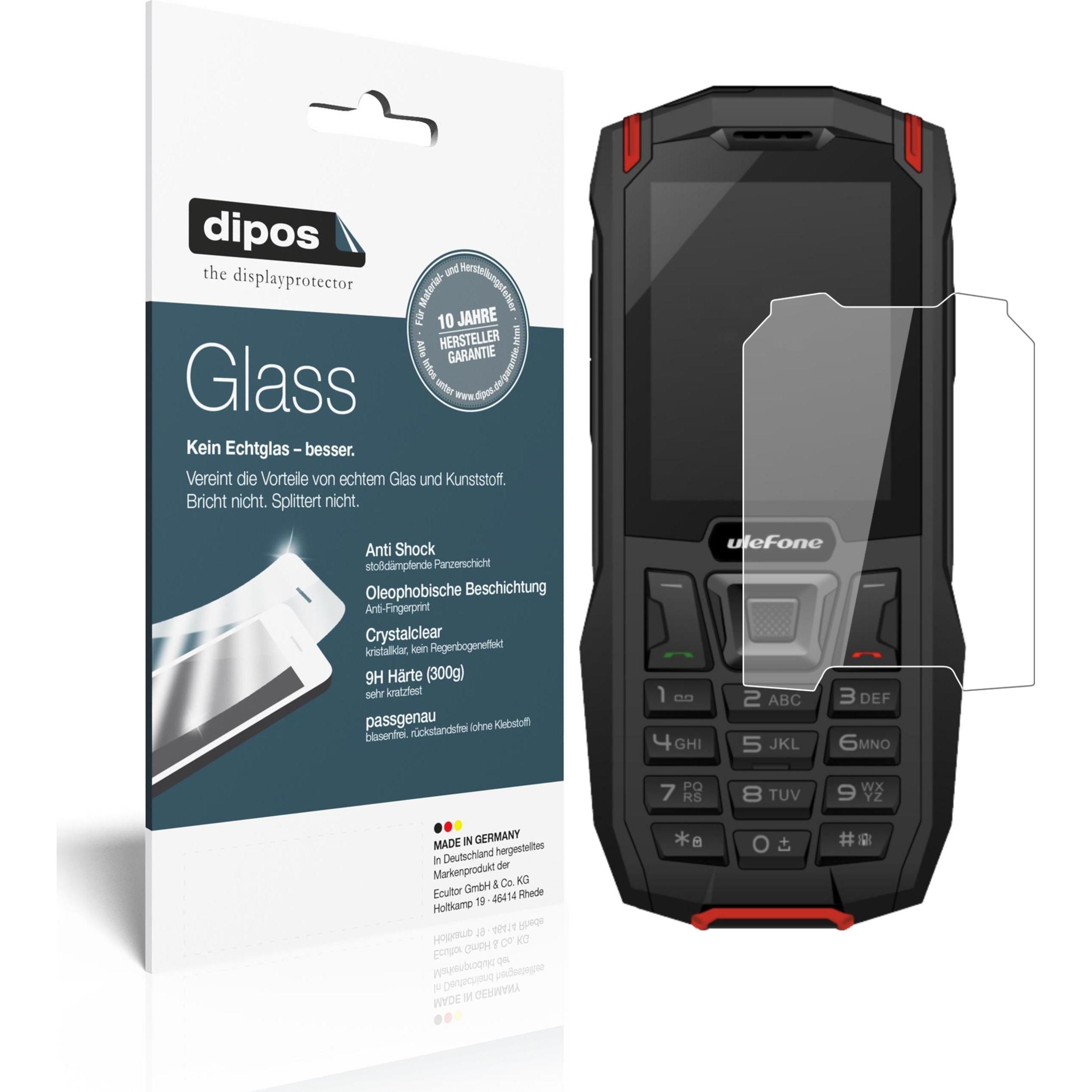Dipos Displayschutz Anti-Shock (1 Stück, Ulefone Armor Mini), Smartphone Schutzfolie, Transparent