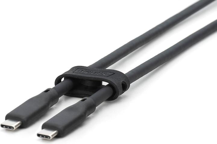Image du produit Digitus Câble USB en silicone, USB 10Gbps, 0,5m, noir (0.50 m, USB 3.2 Gen 2, 100 W)