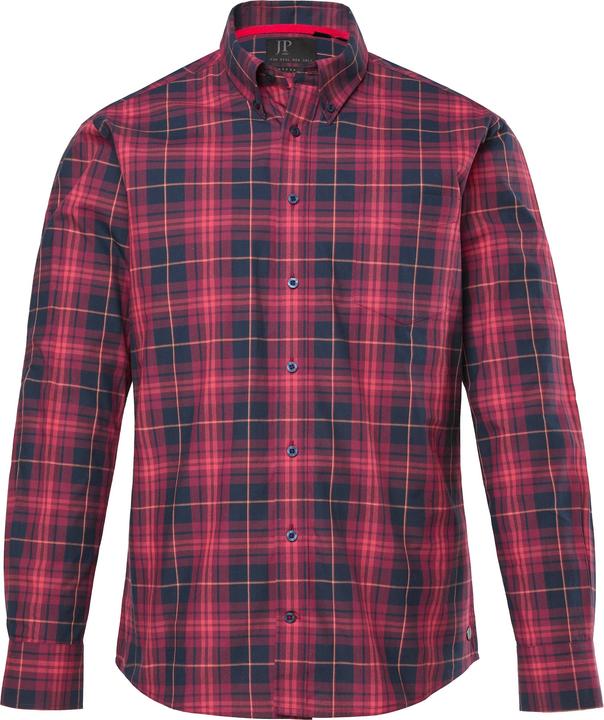 Produktbild JP1880 Karohemd, Langarm, Buttondown-Kragen, Modern Fit (7XL)