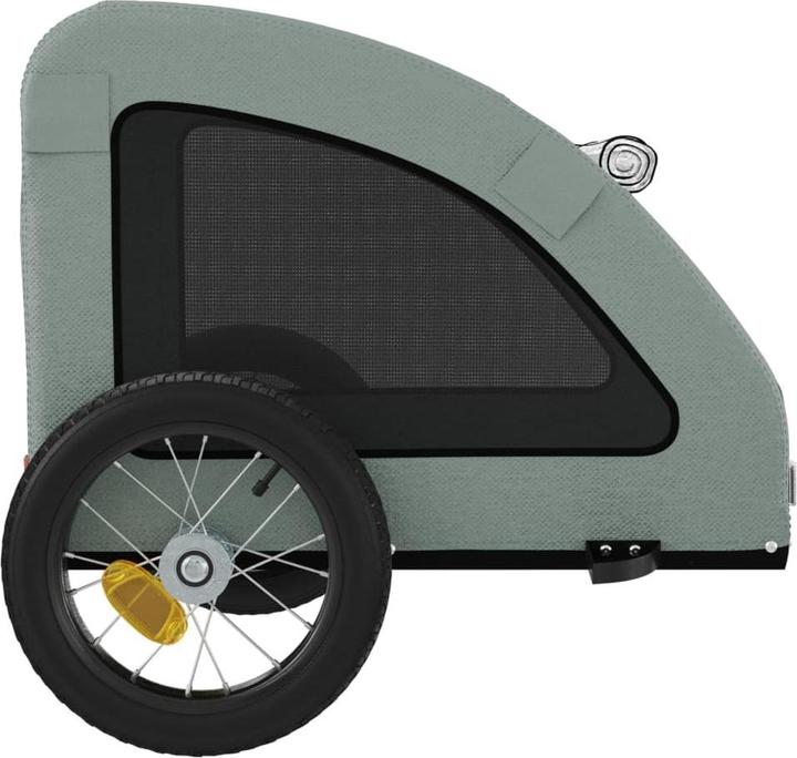 Produktbild vidaXL Fahrradanhänger Hunde Rot Oxford-Gewebe und Eisen