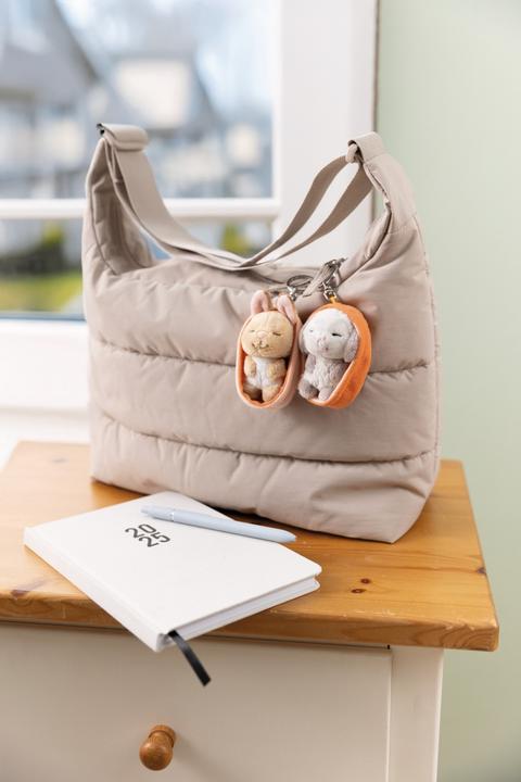 Productafbeelding NICI Schlüsselanhänger Sleeping Pets Lamm im Körbchen aprikot 8cm