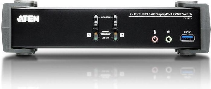 Actual product image Aten CS1922 2-Port USB 3.1 Gen 1 4K DisplayPort 1.2 KVM
