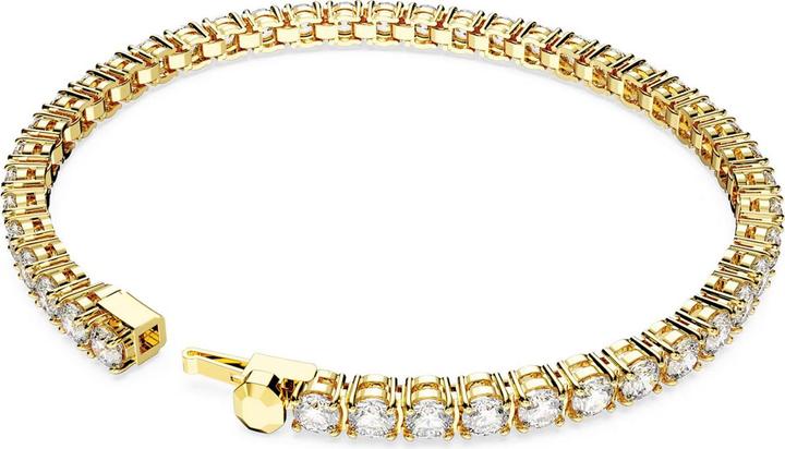 Immagine prodotto Swarovski Bracciale Tennis Matrix in oro bianco taglio rotondo (16.50 cm, Metallo Swarovski)