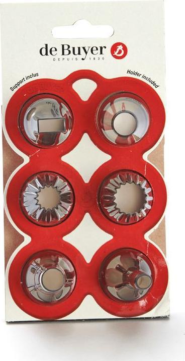 Actual product image de Buyer Garnishing set : 6 tureens made of tritan with base (Nozzle)