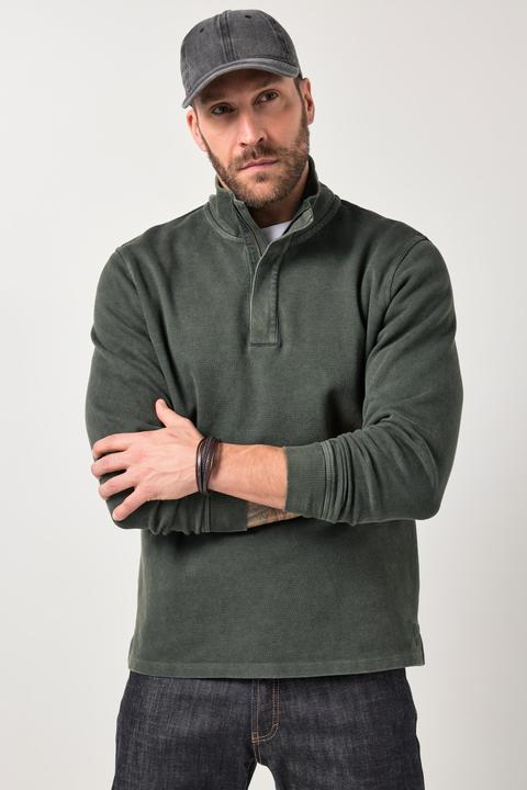 Produktbild JP1880 Troyer, Sweat mit Struktur, Zippkragen (7XL)