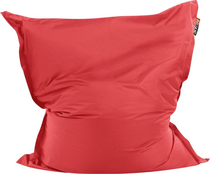 Beliani Beanbag with inner bag for indoor and outdoor use 140 x 180 cm red FUZZY