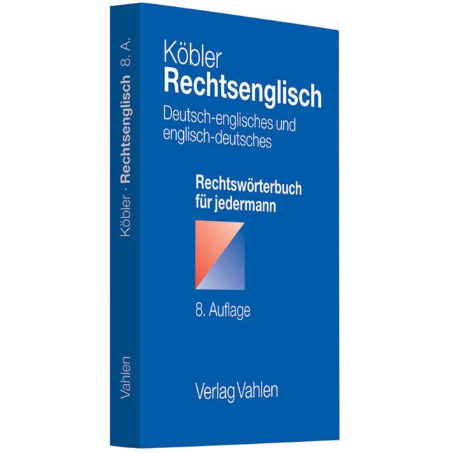 Rechtsenglisch, Fachbücher von Gerhard Köbler
