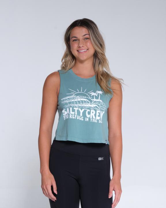 Immagine prodotto Salty Crew Shorebreak Cropped Muscle Tank (M)