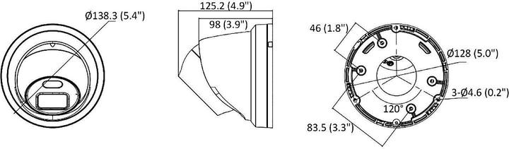 Actual product image Hikvision DS-2CD2347G2-L 2.8mm C Turret 4MP Easy IP 4.0 2nd ColorVu (2688 x 1520 pixels)