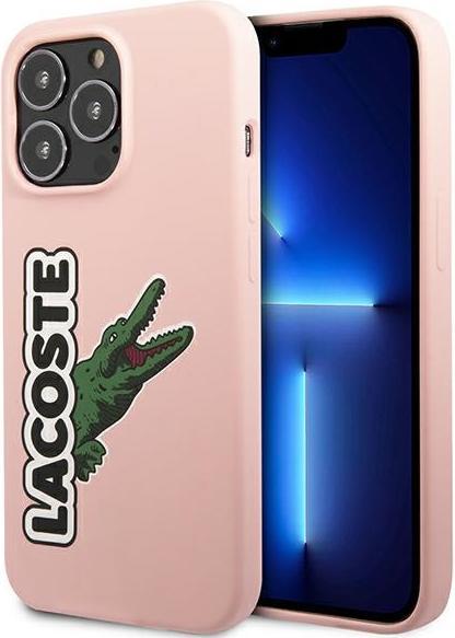 Actual product image Lacoste LCHC13XSHI iPhone 13 Pro Max 6,7" różowy/pink hardcase Silicone Head Crocodile (Apple iPhone 13 Pro Max)