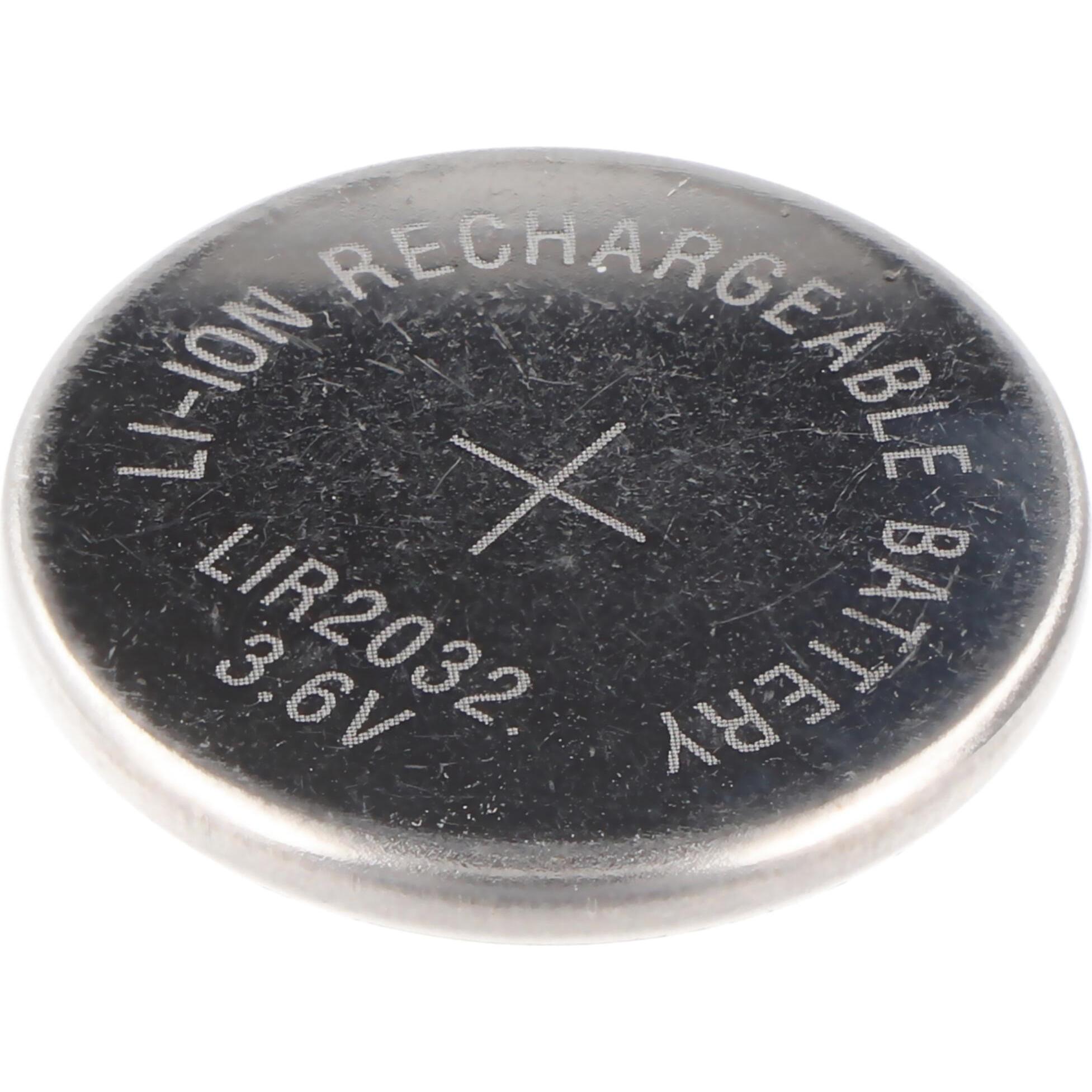 AccuCell Akku LIR2032 (1 Stk., LIR2032, 45 mAh), Batterien + Akkus
