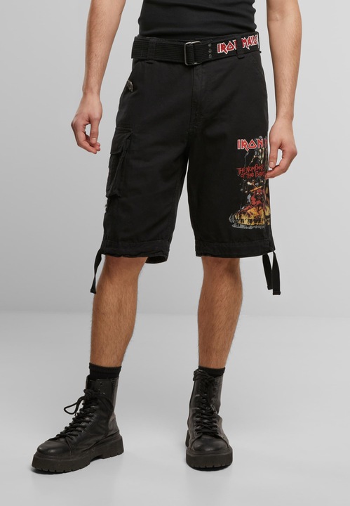 Actual product image Brandit Iron Maiden Savage Shorts The Number of The Beast black edition - 190545 (L)