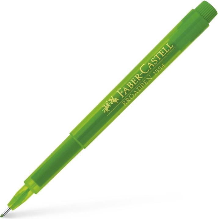 Actual product image Faber-Castell Fineliner BROADPEN 1554 (Light green, 1 x)