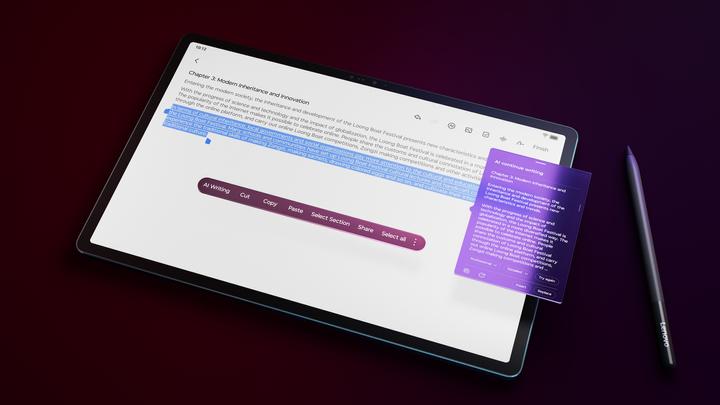 Produktbild Lenovo Yoga Tab Plus (nur WLAN, 12.70", 256 GB, Tidal Teal)