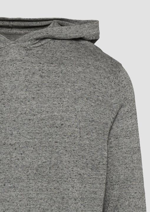 Actual product image s.Oliver Strickpullover Gestrickter Hoodie aus Melangegarn (S)