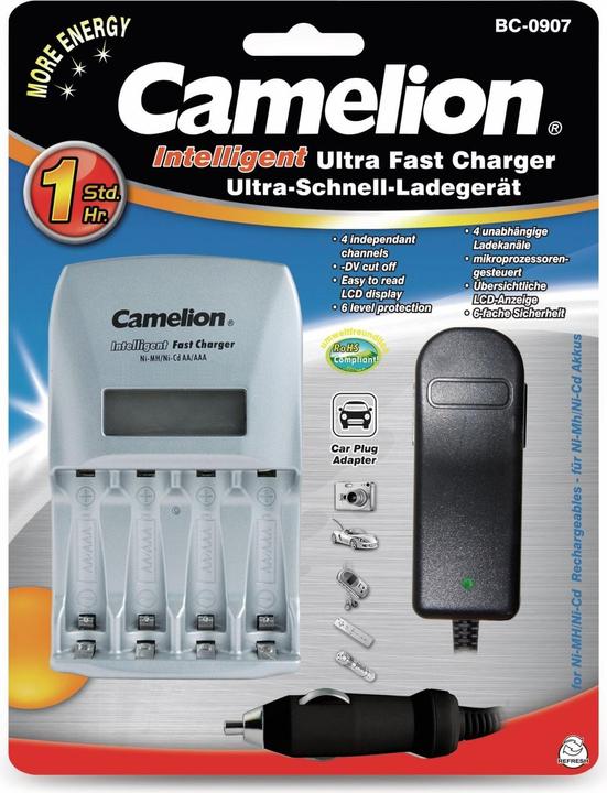 Produktbild Camelion BC-0907 (4 Stk., AA, AAA, Ladegerät inkl. Akku)