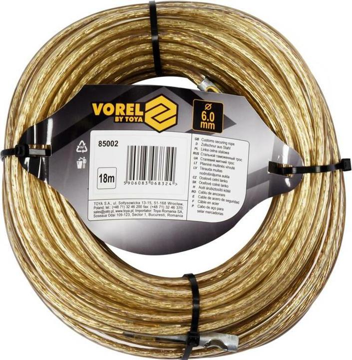 Toya VOREL LINKA CELNA STALOWA 6mm*18m (18 m)
