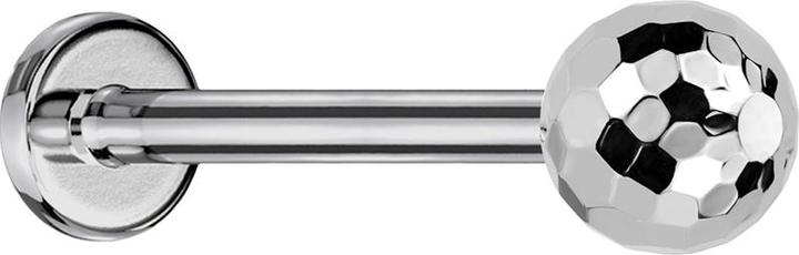 Produktbild Star Piercing Micro Threadless Labret silber mit Discokugel silber (ohne Messing, Titan)