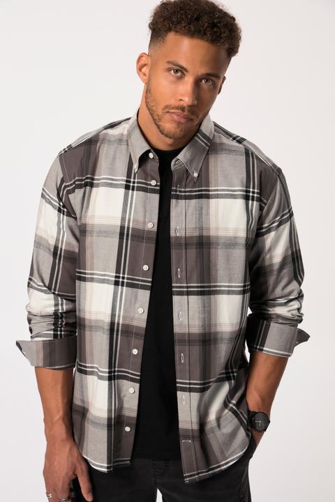 Image du produit Sthuge Karohemd, Langarm, Flanell, Modern Fit, Buttondown-Kragen (6XL)