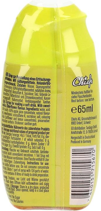 Produktbild Chiefs Zero Syrup (1 x 6 cl)