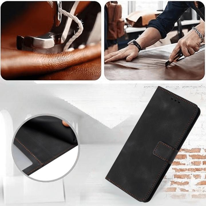 Actual product image Cover-Discount Xiaomi Redmi 14C / Poco C75 – Wildleder Look Etui im Vintage Design (Xiaomi Poco C75, Xiaomi Redmi 14C)