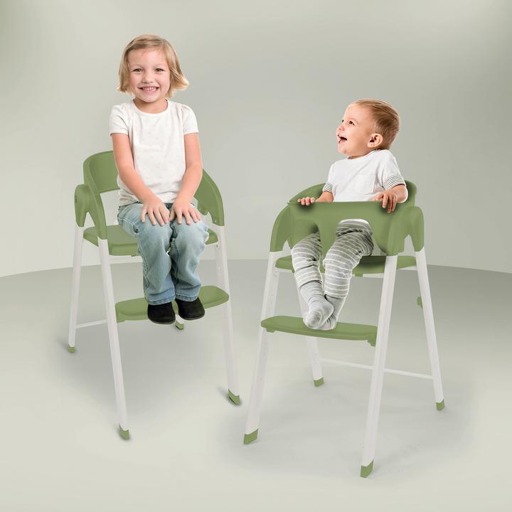 Actual product image BabyGo Levels Highchair khaki/white (Highchair)
